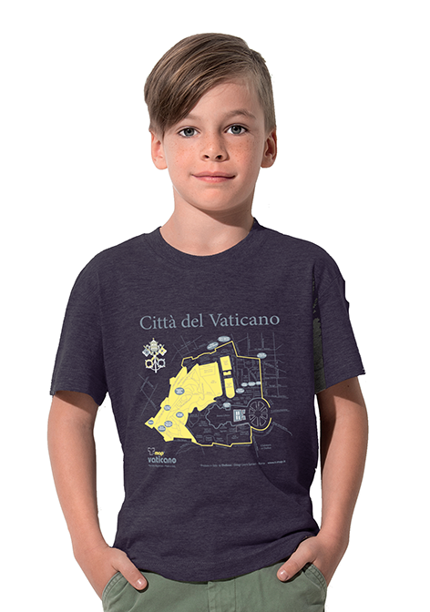 bambino t-shirt grigio vaticano